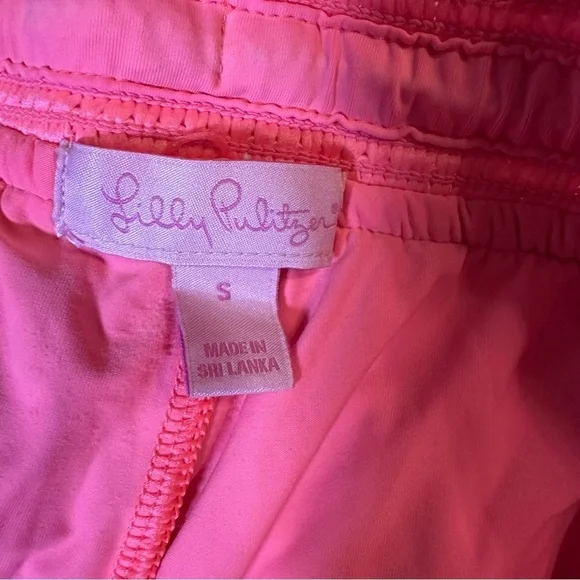 Lilly Pulitzer Claudette Crocheted Pink Shorts Small Coral Reef Pull On Beach(D) - Picture 5 of 8